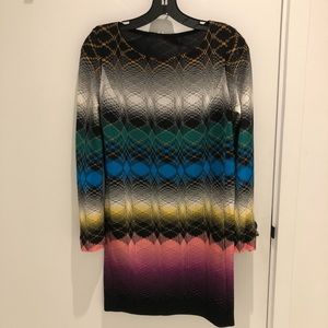 NWOT Missoni Mini Shift Dress with Sleeves 40